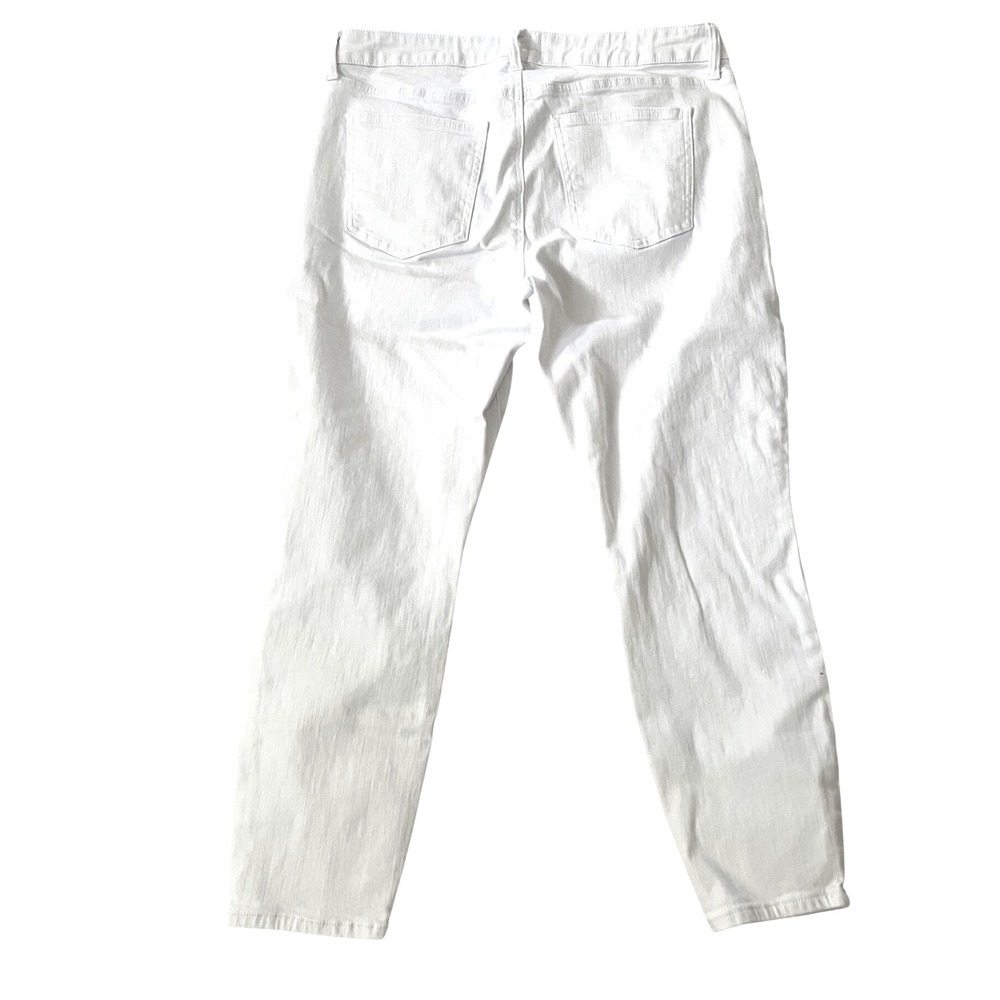 Pistola Slim Straight Jeans White Stretch Denim Mid Rise Size 31